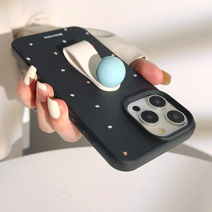 Bead Finger Strap Phone Case