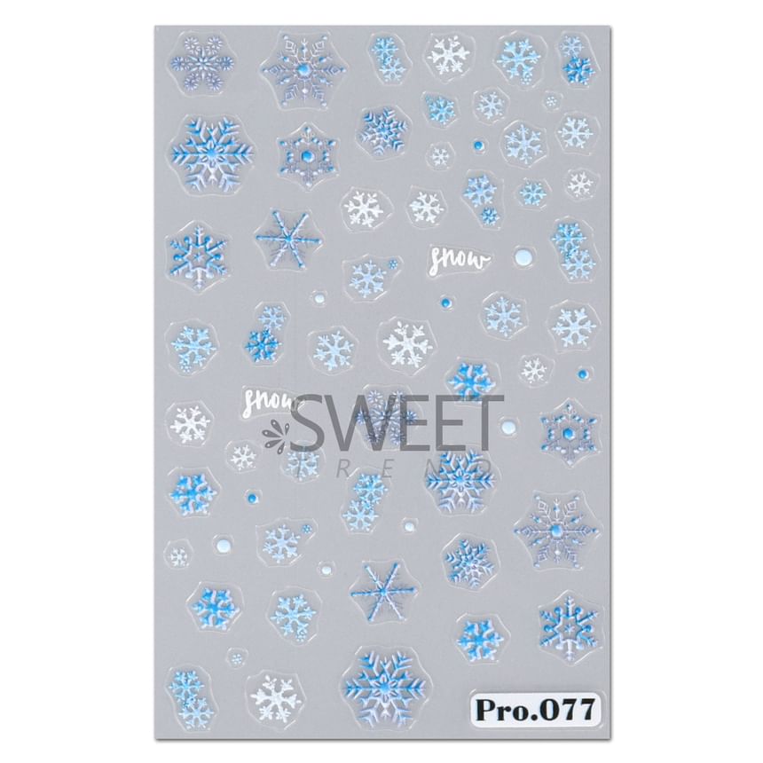 Snowflake Nail Art Stickers (Various Designs)