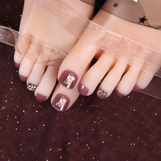 Embellished Faux Toe Nail Tips