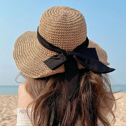 Bow Straw Sun Hat