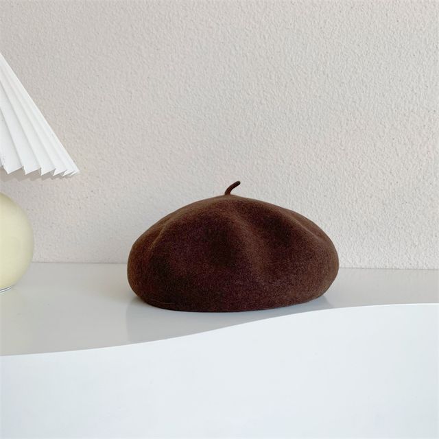 Plain Wool Beret