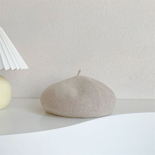 Plain Wool Beret