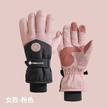 Snowflake Touchscreen Padded Gloves