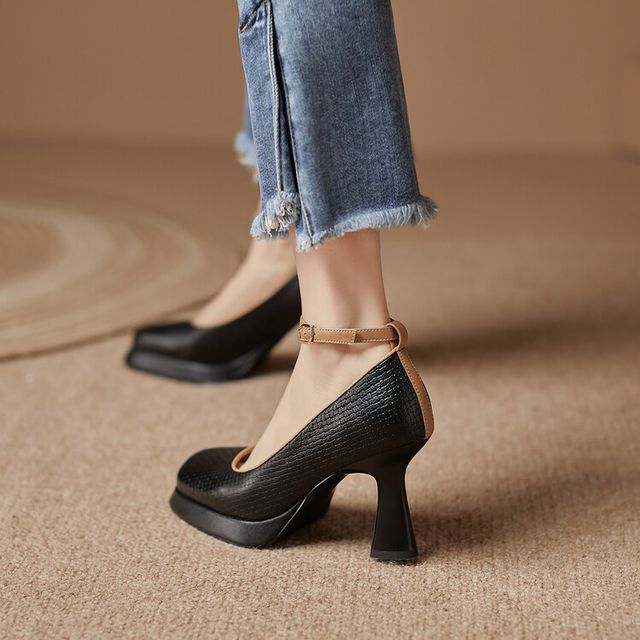 High Heel Mary Jane Pumps