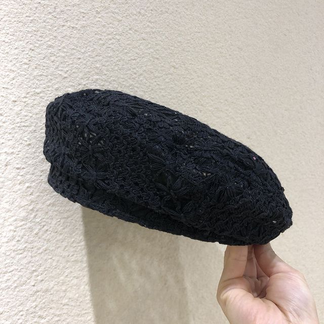 Cutout Embroidered  Beret