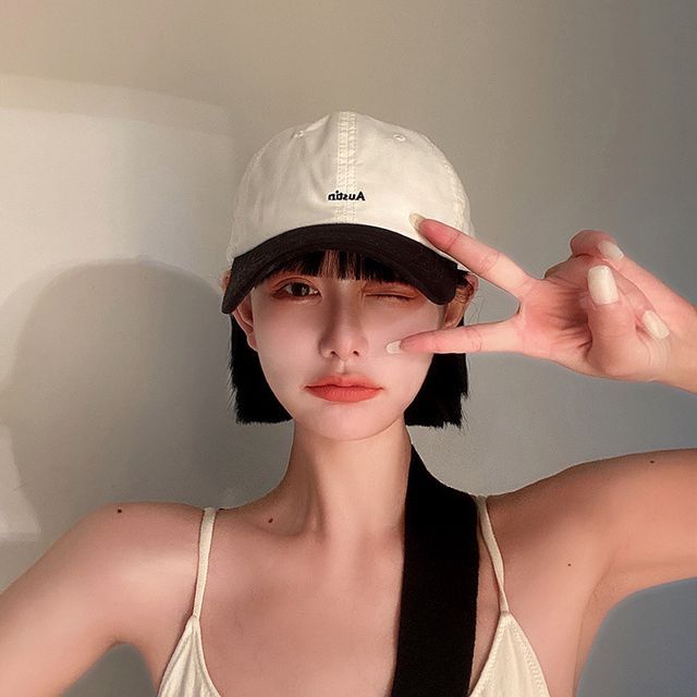 Letter Embroidered Baseball Cap