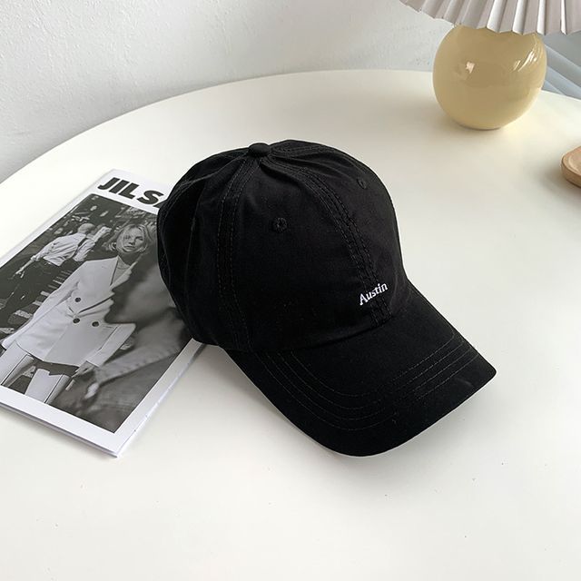 Letter Embroidered Baseball Cap