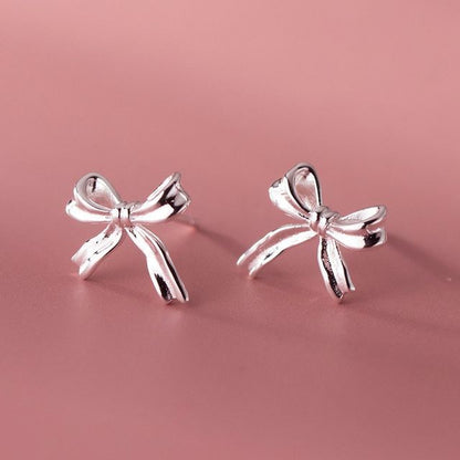 Bow Sterling Silver Earring