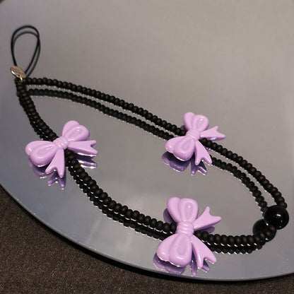 Bow Bead Phone Strap