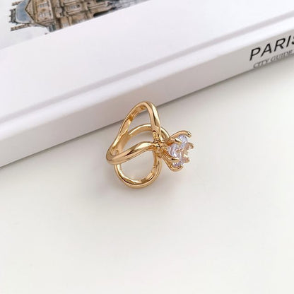 Faux Pearl Alloy Scarf Ring