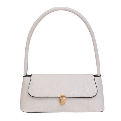 Grained Flap Shoulder Bag