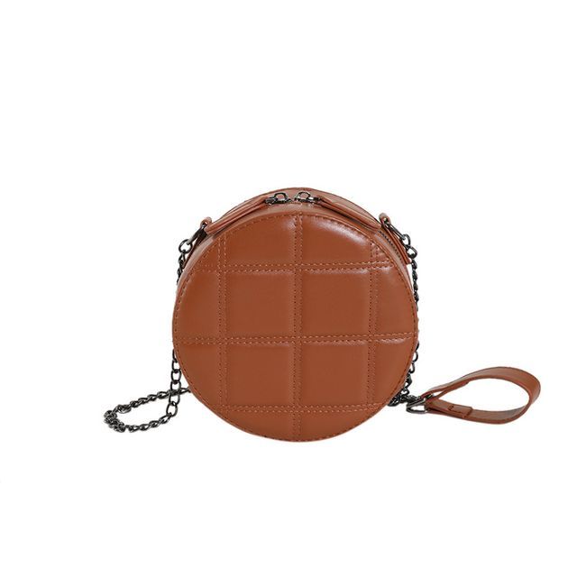 Quilted Round Crossbody Bag