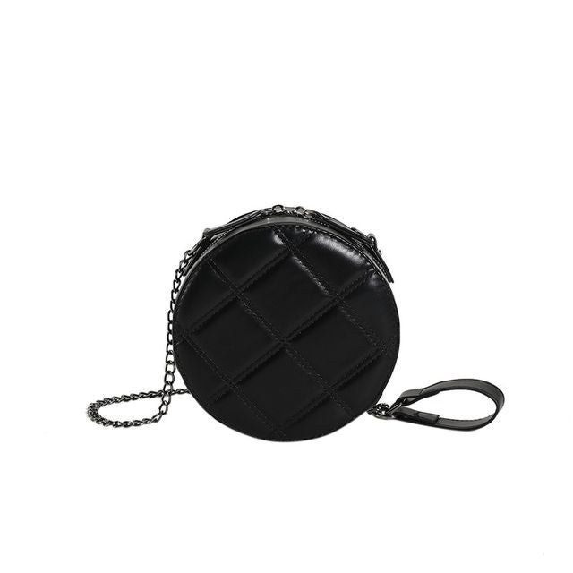 Quilted Round Crossbody Bag