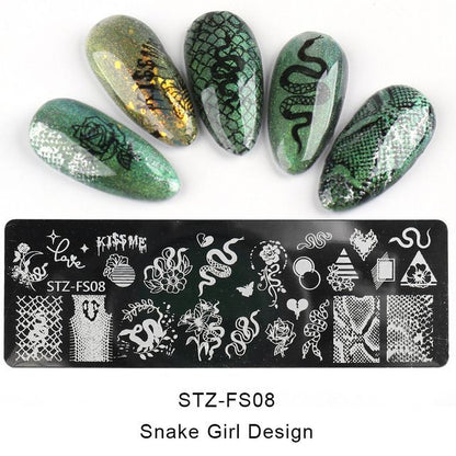 Stainless Steel Nail Art Stamping Plate