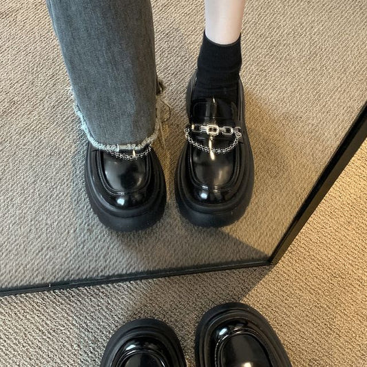 Platform Chain Loafers