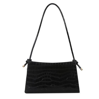 Crocodile Grain Shoulder Bag