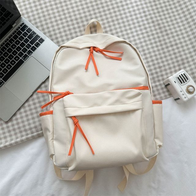 Contrast Trim Backpack