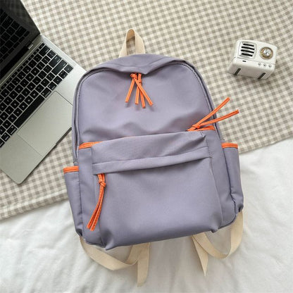 Contrast Trim Backpack