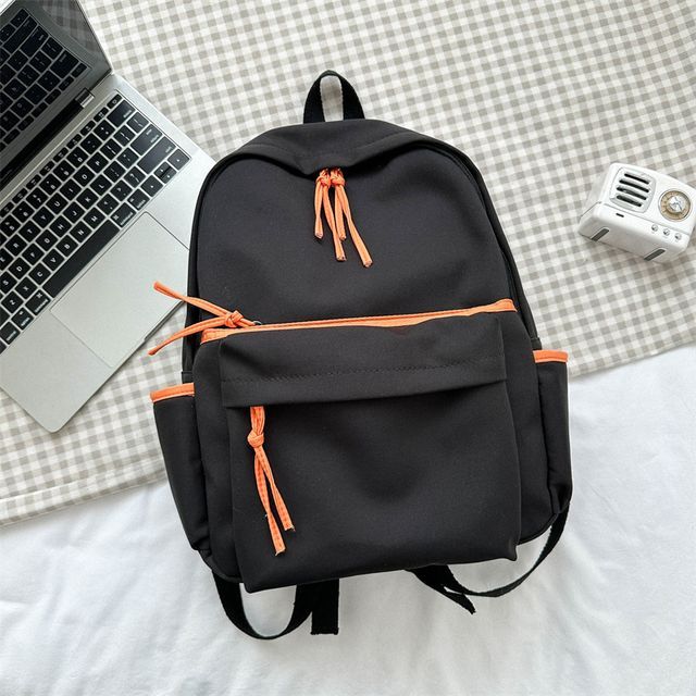 Contrast Trim Backpack