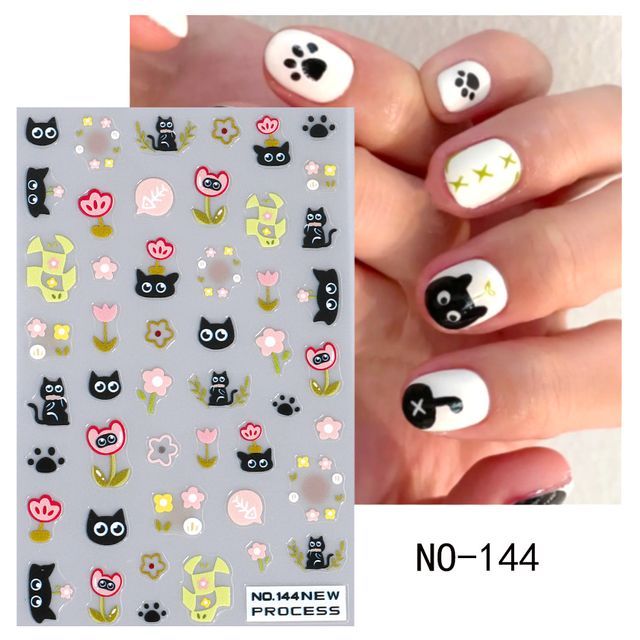 Cat Nail Art Stickers