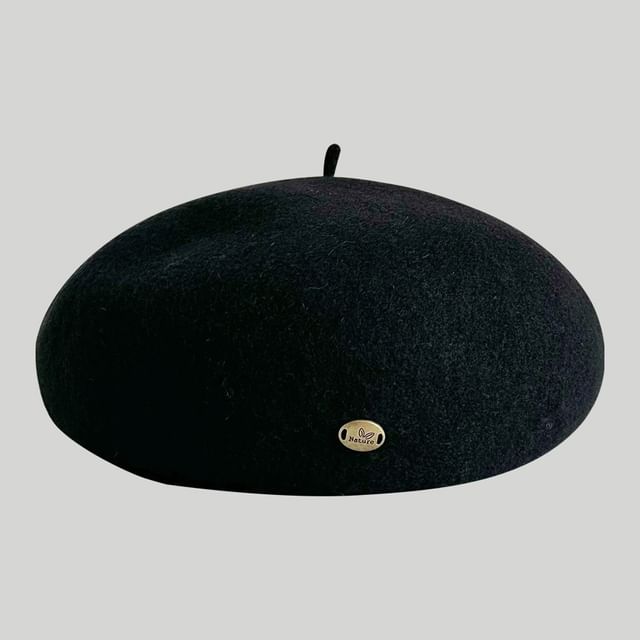 Plain Wool Beret Hat