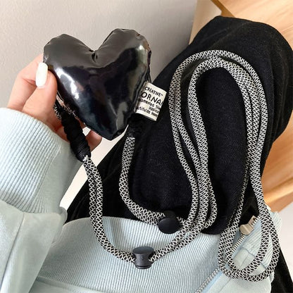 Heart Padded Clip On Phone Lanyard