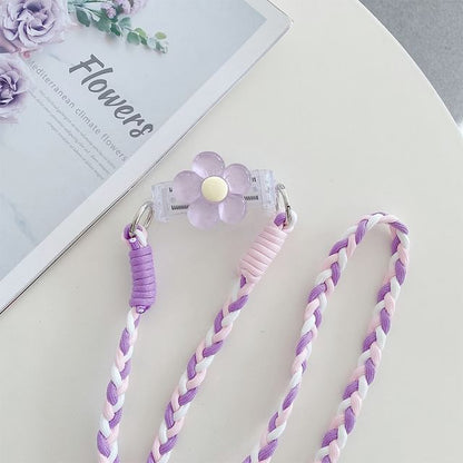 Floral Clip On Phone Lanyard