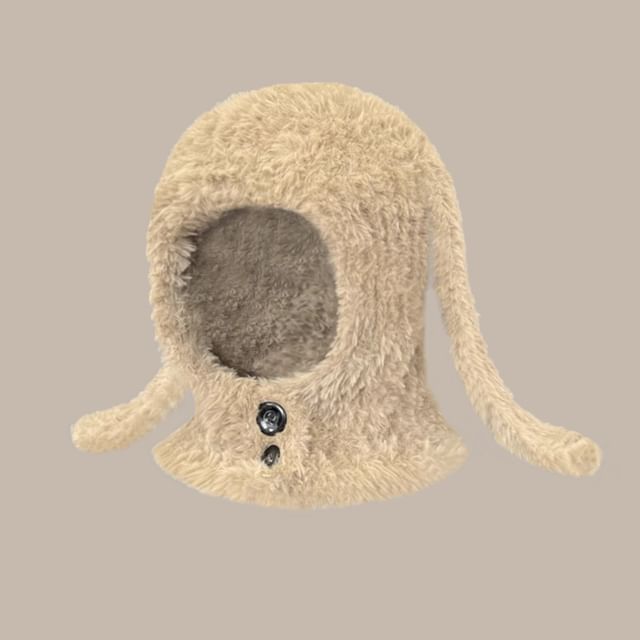 Rabbit Ear Buttoned Balaclava