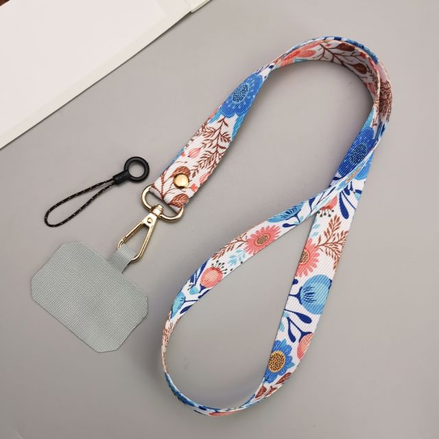 Print Canvas Phone Lanyard with Lanyard Pad