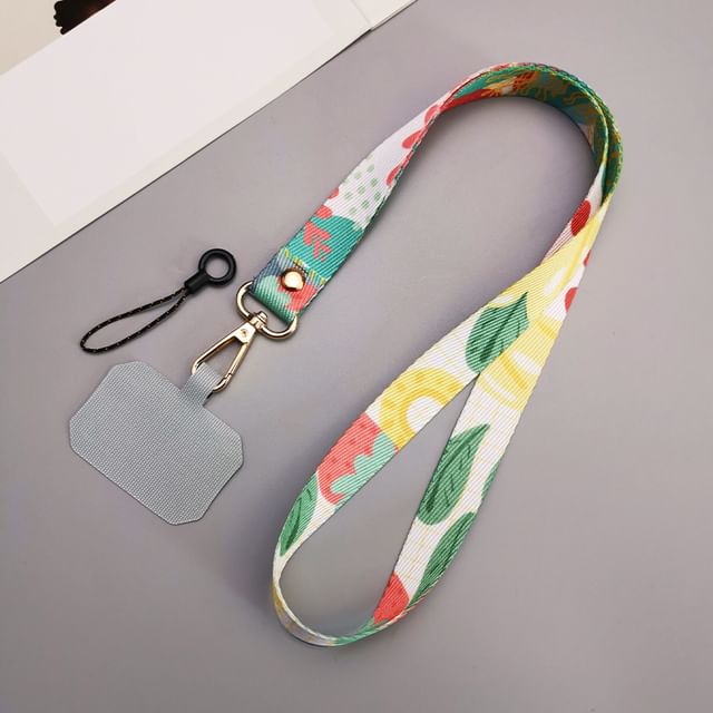 Print Canvas Phone Lanyard with Lanyard Pad