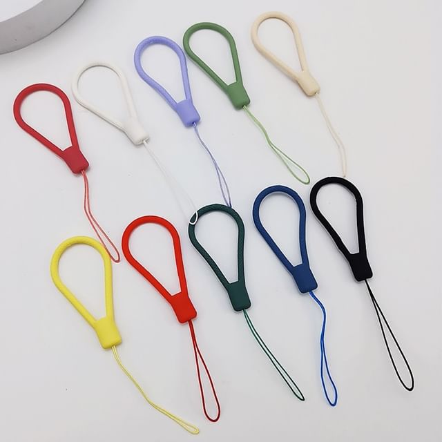 Plain Silicone Finger Phone Strap