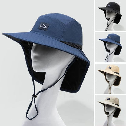 Applique Boonie Hat with Sun Protection Neck Flap