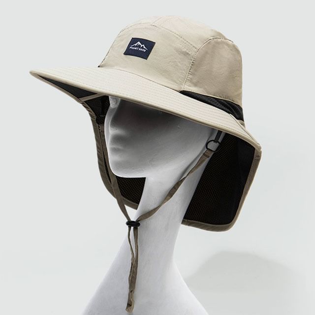 Applique Boonie Hat with Sun Protection Neck Flap