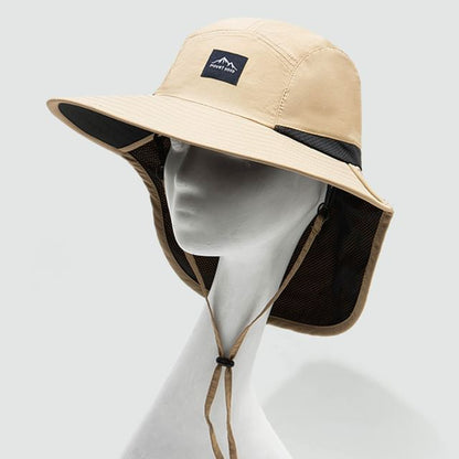 Applique Boonie Hat with Sun Protection Neck Flap