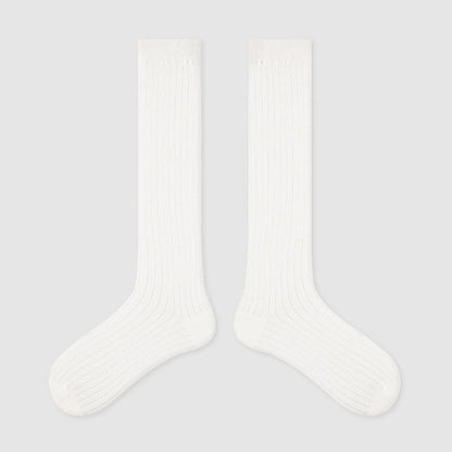 Plain Mid-Calf Socks