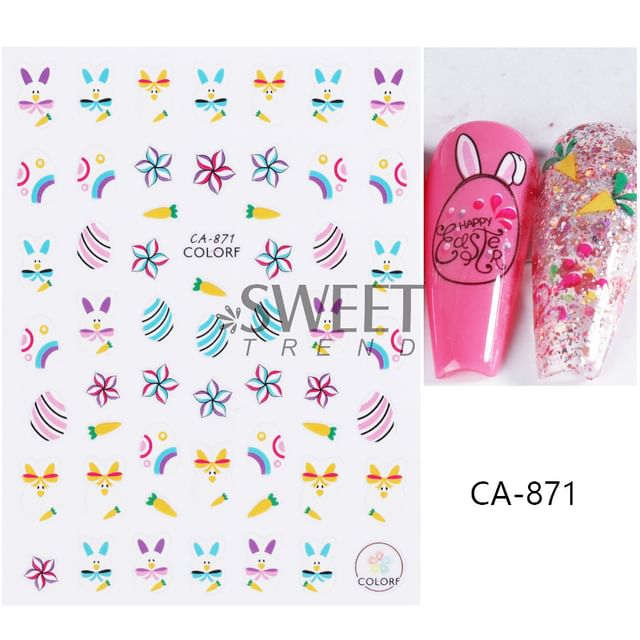 Cartoon Nail Art Sticker