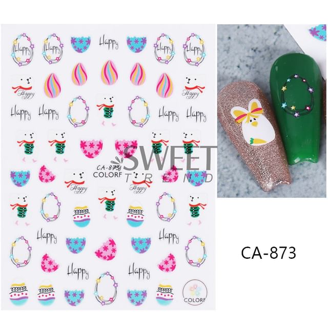 Cartoon Nail Art Sticker