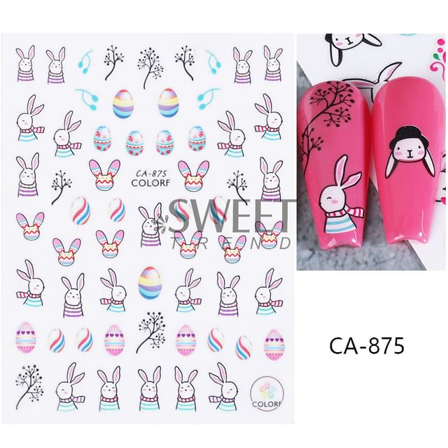 Cartoon Nail Art Sticker