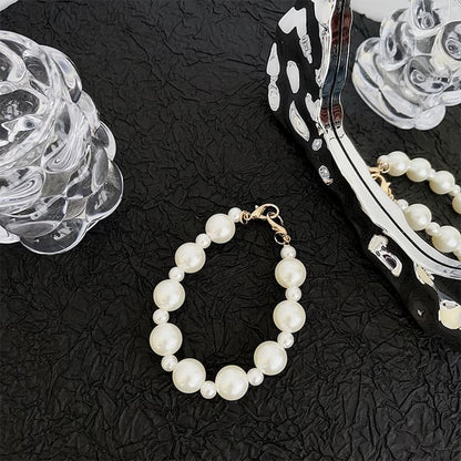 Faux Pearl Phone Strap