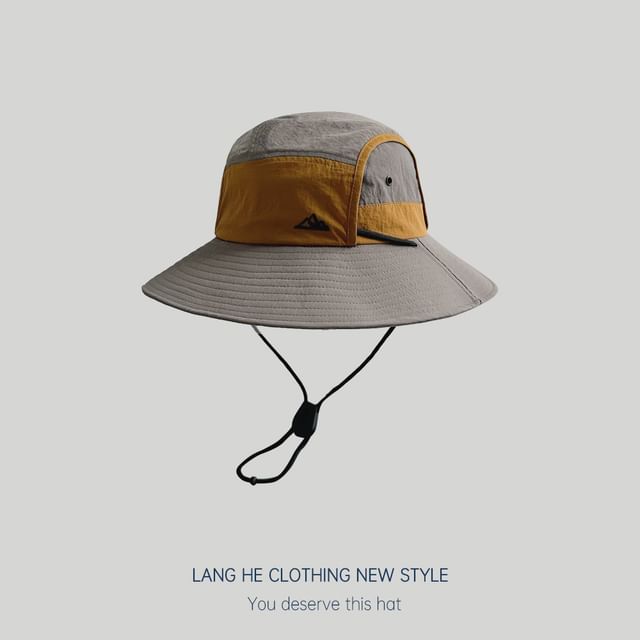 Color Panel Bucket Hat