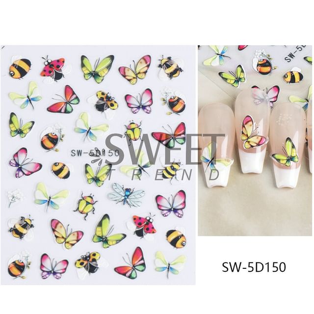 Butterfly Nail Art Stickers