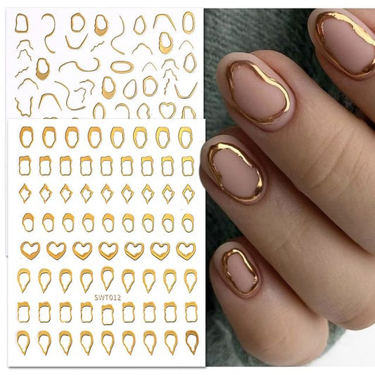 Metallic Nail Art Stickers