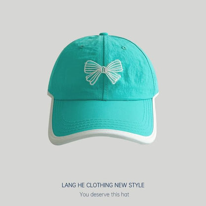 Bow Piped Baseball Cap