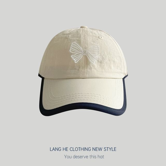 Bow Piped Baseball Cap