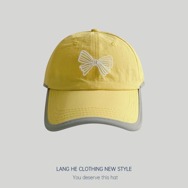 Bow Piped Baseball Cap