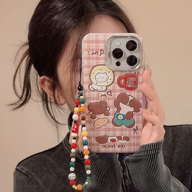 Cartoon Plaid Phone Case