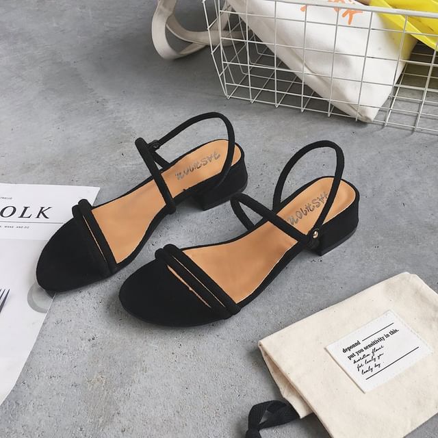 Black-Heel Sandals