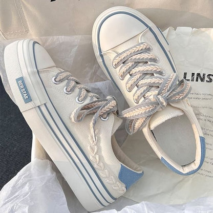 Lace-Up Colorblock Sneakers