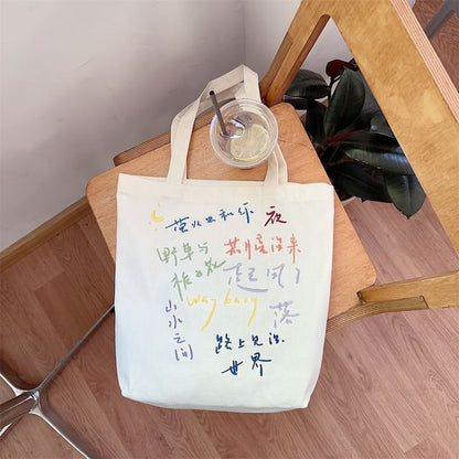 Embroidered Tote Bag