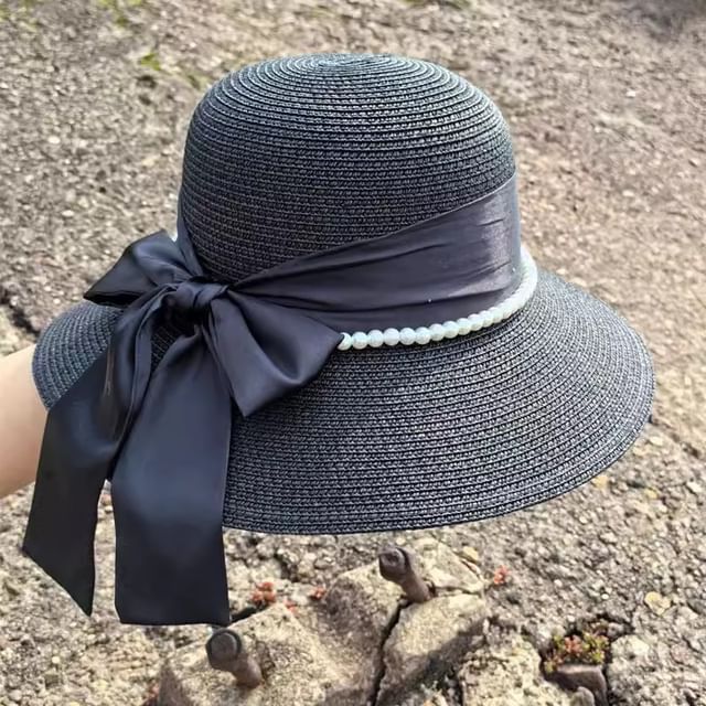 Bow Straw Hat